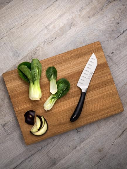 Robert Welch Oak Wood Chopping Board, 38cm - view 2, Oak Wood