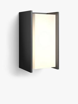 Philips Hue Turaco LED Smart Outdoor Wall Light, Black, Black