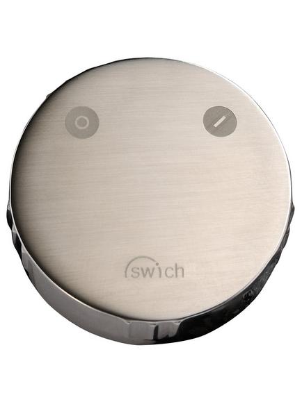 Abode Swich Round GAC Hard Water Filter Tap Converter, Brushed Nickel