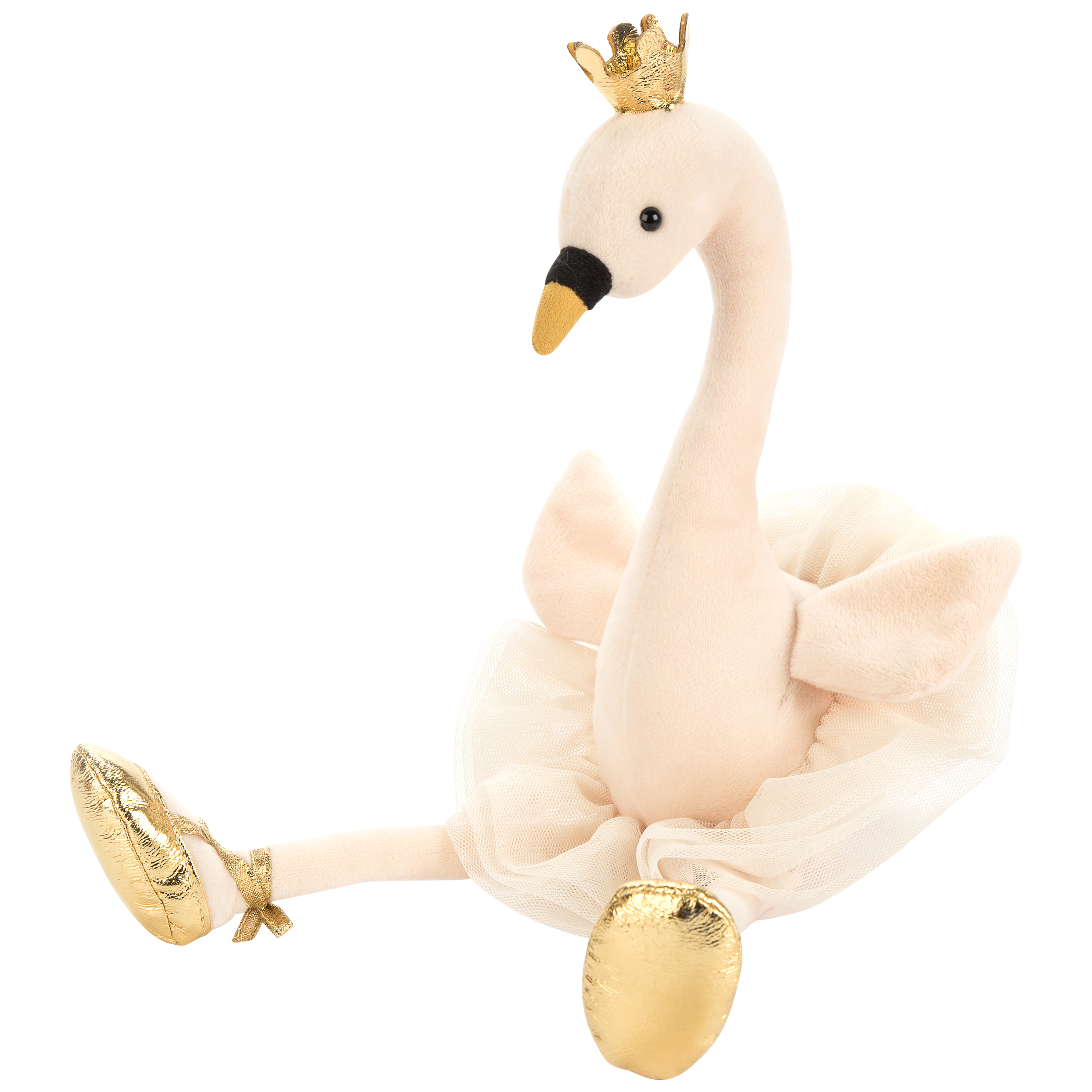 Jellycat Fancy Swan Baby Soft Toy, Medium