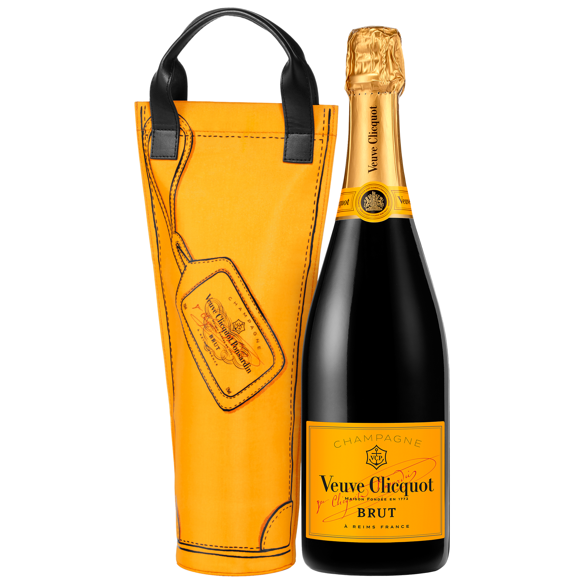 Veuve Cliquot Yellow Label Champagne Shopping Bag, 75cl