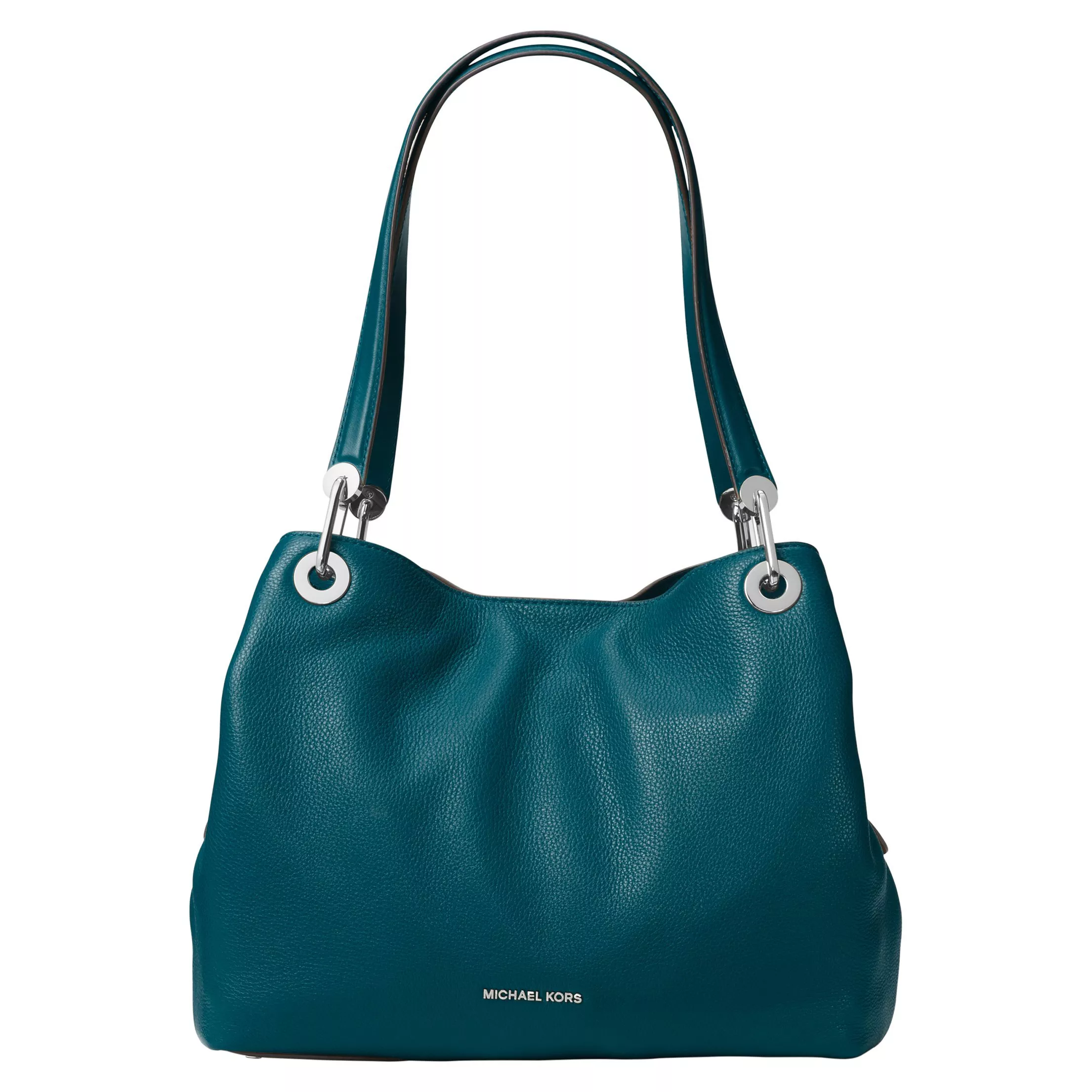 MICHAEL Michael Kors Raven Large Leather Shoulder Bag Luxe Teal