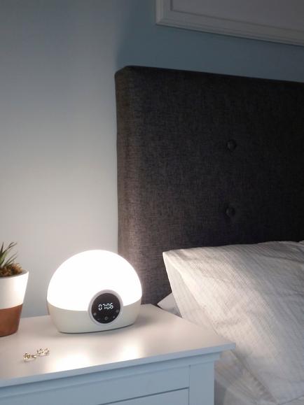 Lumie Bodyclock Spark 100 Wake up to Daylight Table Lamp - view 2, White