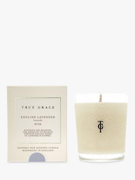 True Grace Lavender Scented Candle, 190g, 