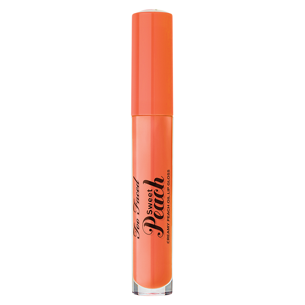 Too Faced Sweet Peach Lip Gloss, Poppin' Peach