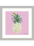 John Lewis Helen Magee 'Pink Pineapple Framed Print & Mount, 33.5 x 33.5cm