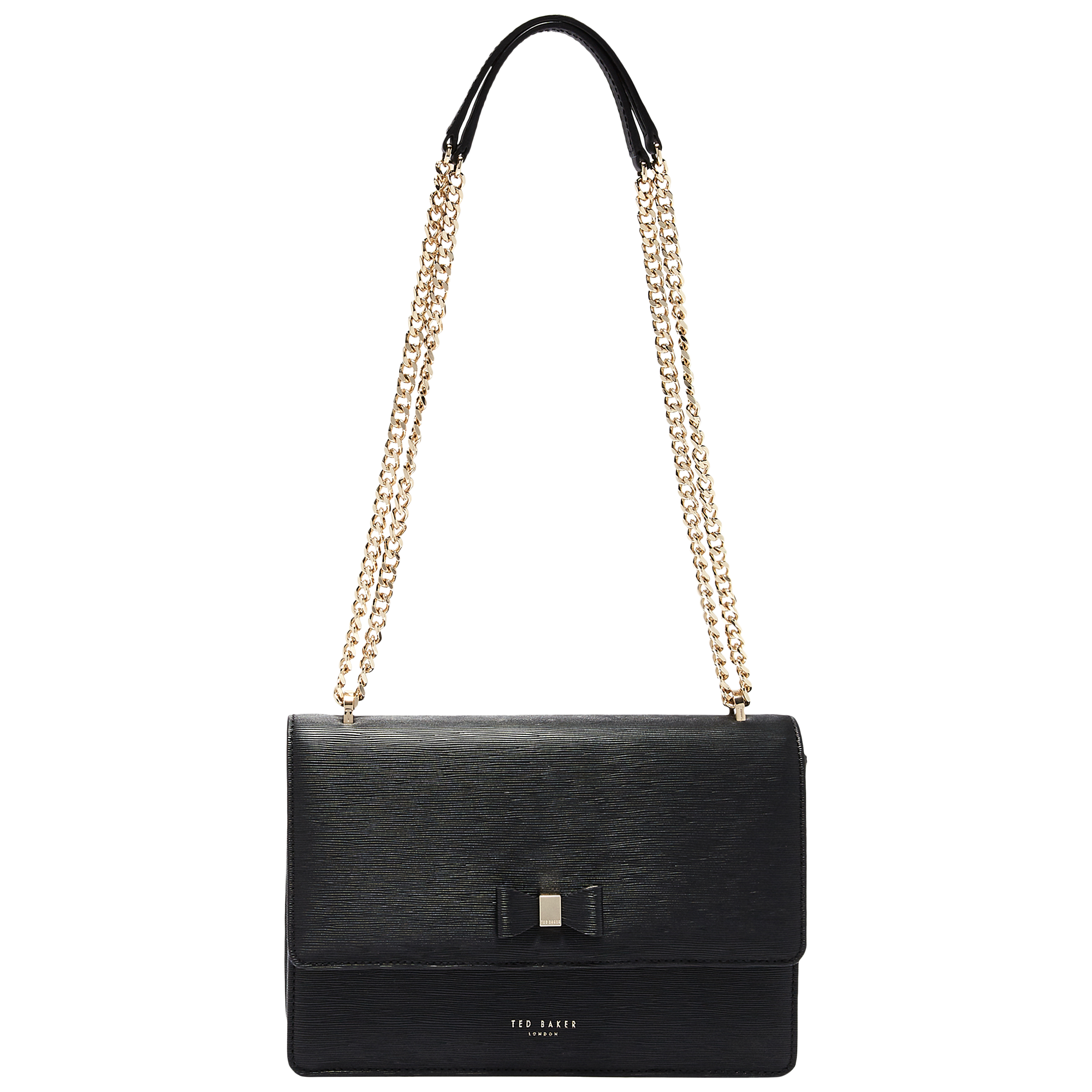 Delila bow detail leather cross body bag on sale