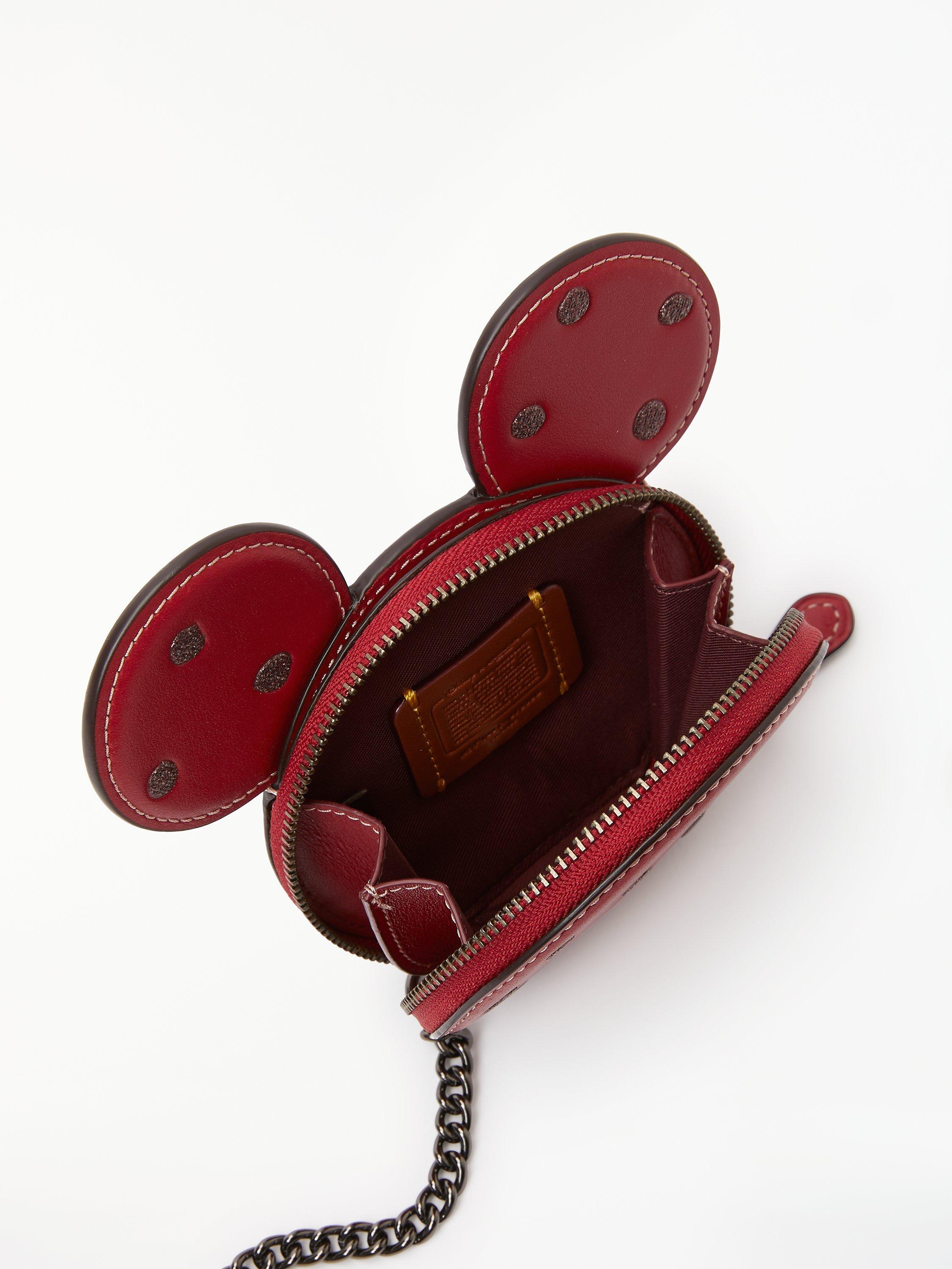 Disney x Coach Minnie Leather Coin Purse