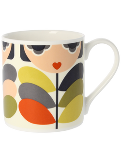 Orla Kiely Lady Stem Mug, 350ml, Multi, Multi