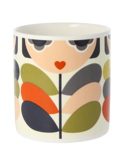 Orla Kiely Lady Stem Mug, 350ml, Multi - view 2, Multi