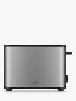 John Lewis Simplicity 2-Slice Toaster, Stainless Steel
