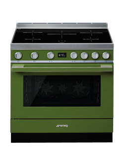 Smeg Portofino CPF9I Freestanding 90cm Multifunction Cooker, Green