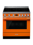 Smeg Portofino CPF9I Freestanding 90cm Multifunction Cooker, Orange