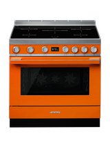 Smeg Portofino CPF9I Freestanding 90cm Multifunction Cooker, Orange