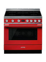 Smeg Portofino CPF9I Freestanding 90cm Multifunction Cooker, Red