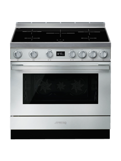 Smeg Portofino CPF9I Freestanding 90cm Multifunction Cooker, Stainless Steel