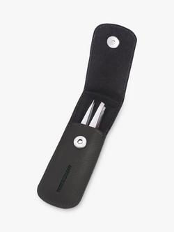 Tweezerman Petite Tweeze Leather Case Set, Black - view 2, Black