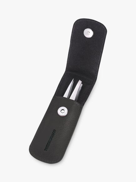 Tweezerman Petite Tweeze Leather Case Set, Black - view 2, Black