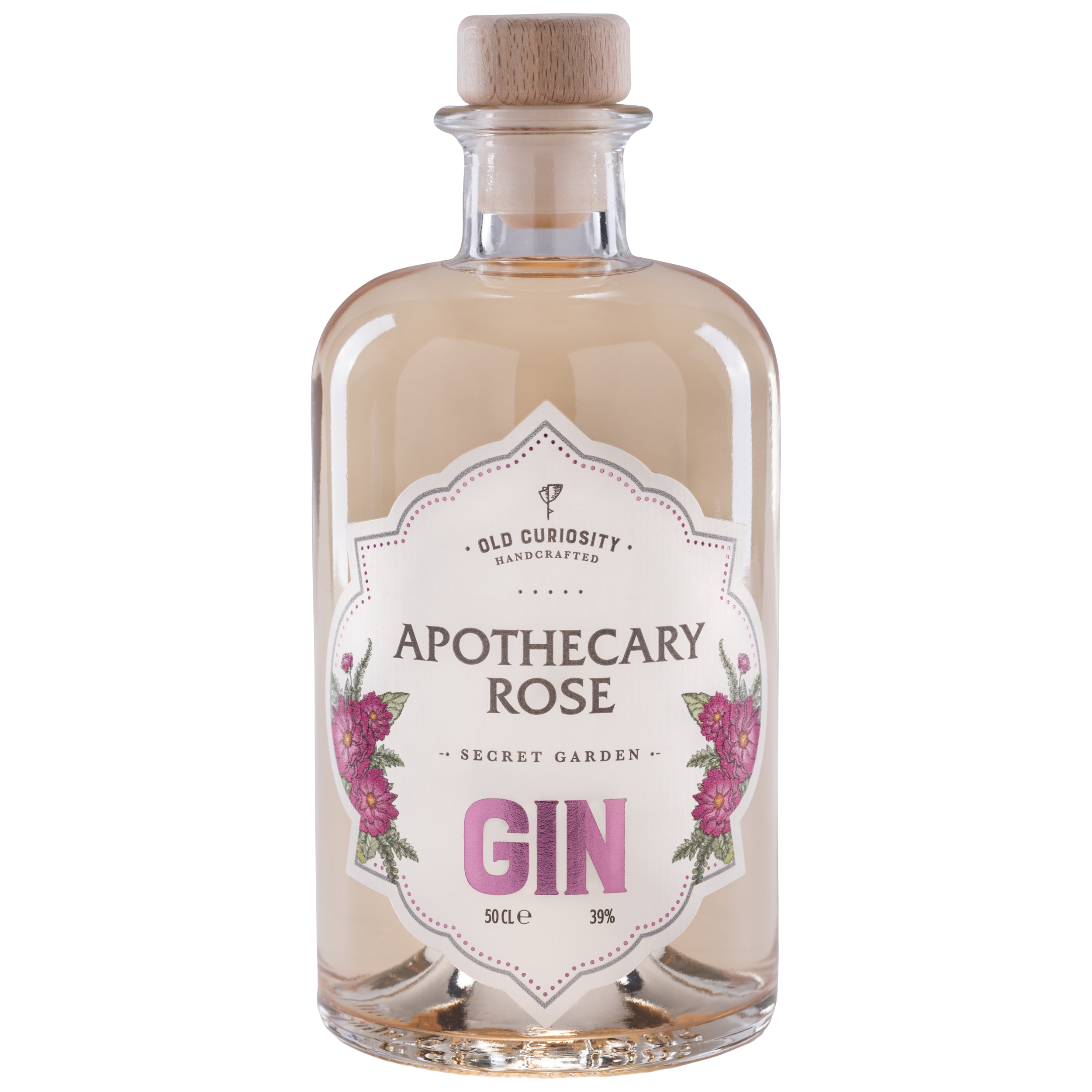 Old Curiosity Secret Garden Apothecary Rose Gin, 50cl