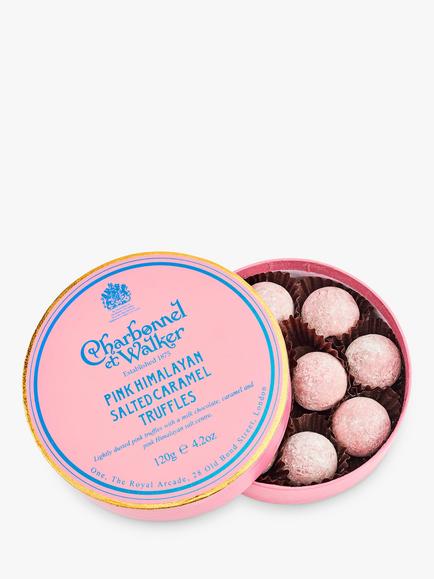 Charbonnel et Walker Pink Himalayan Salted Caramel Truffles, 120g, 