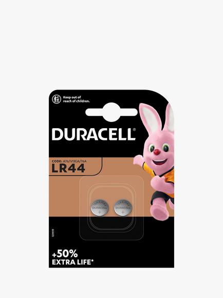 Duracell Speciality LR44 Batteries, LR44, Pack of 2, Silver
