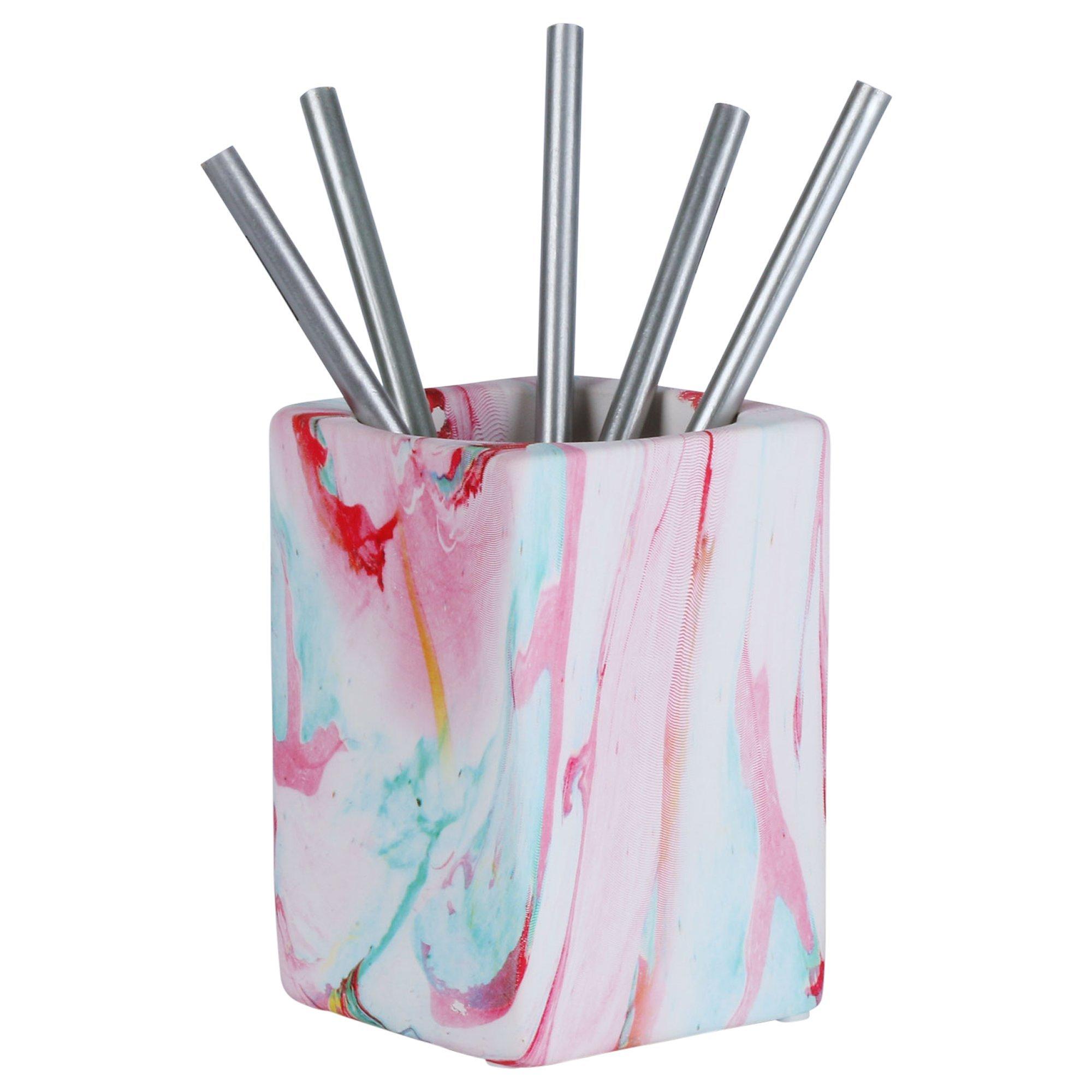 Mustard Pen Pot, Marble