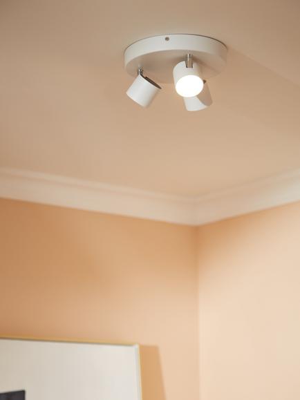 Philips Star LED Triple Spotlight, White - view 2, White