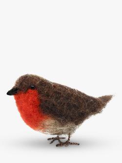 The Crafty Kit Company Felt Your Own Robin Craft Kit - view 2, Brown