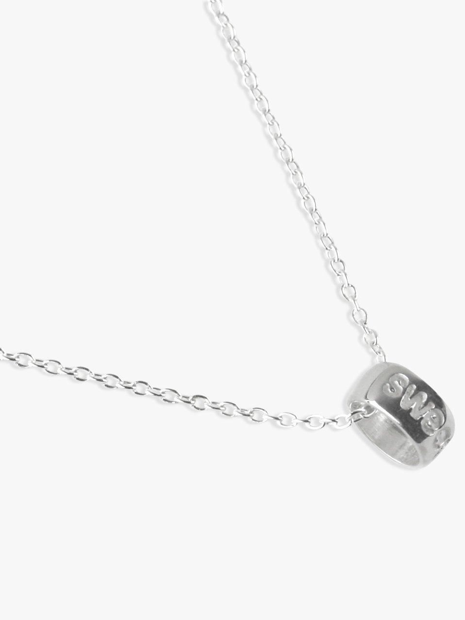 John Lewis & Partners Sterling Silver Sweet Heart Circle Necklace