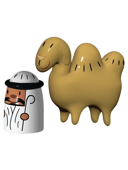 Alessi Amir and Camelus Set of Figurines, Multi