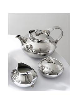 Robert Welch Drift Sugar Pot - view 2, Silver