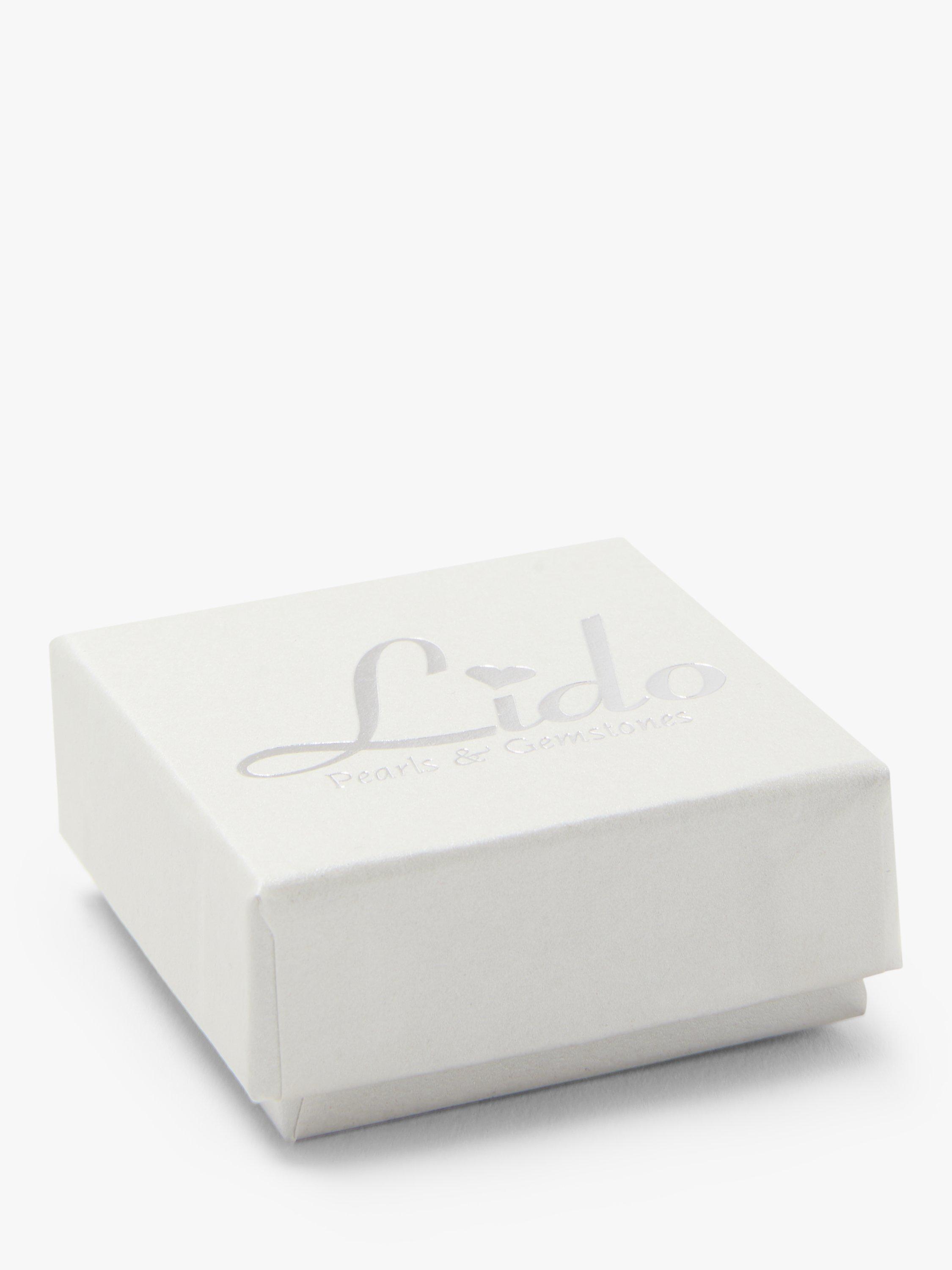 Product image 4 of 4, which shows Lido Freshwater Pearl and Marquise Cubic Zirconia Drop Earrings, Silver/White