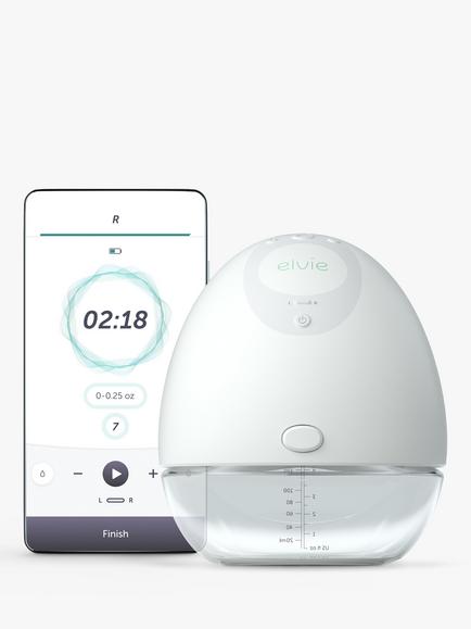 Elvie Single Electric Breast Pump, White