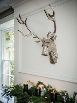 Culinary Concepts Wall Mounted Stag Head - view 2, Silver