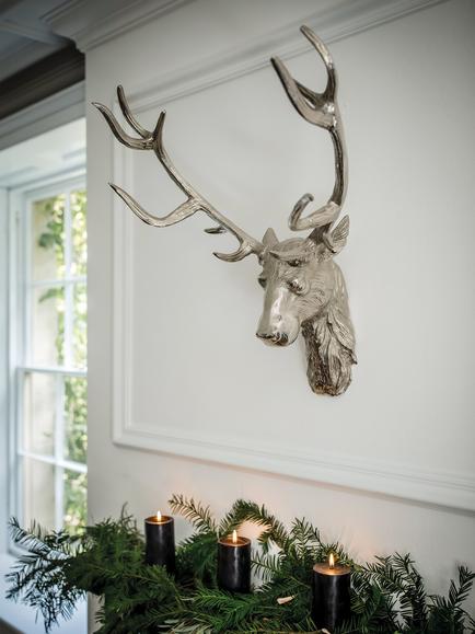 Culinary Concepts Wall Mounted Stag Head - view 2, Silver