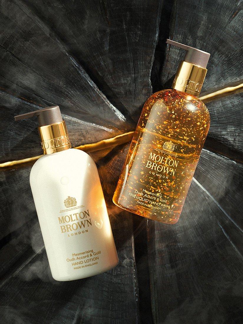 Product image 5 of 5, which shows Molton Brown Mesmerising Oudh Accord & Gold Fine Liquid Handwash, 300ml