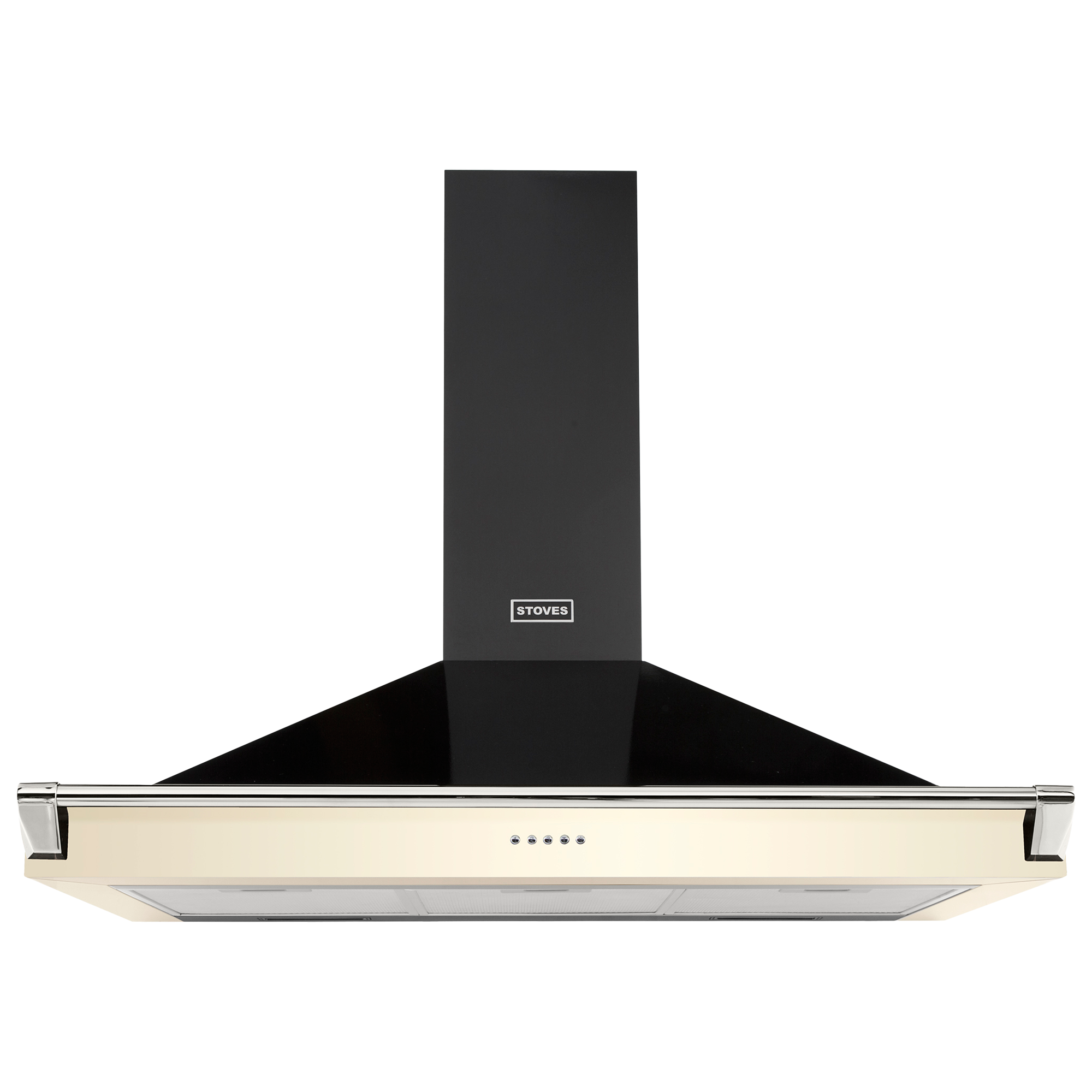 Stoves S1000 Richmond Cooker Hood, 100cm Wide, Classic Cream