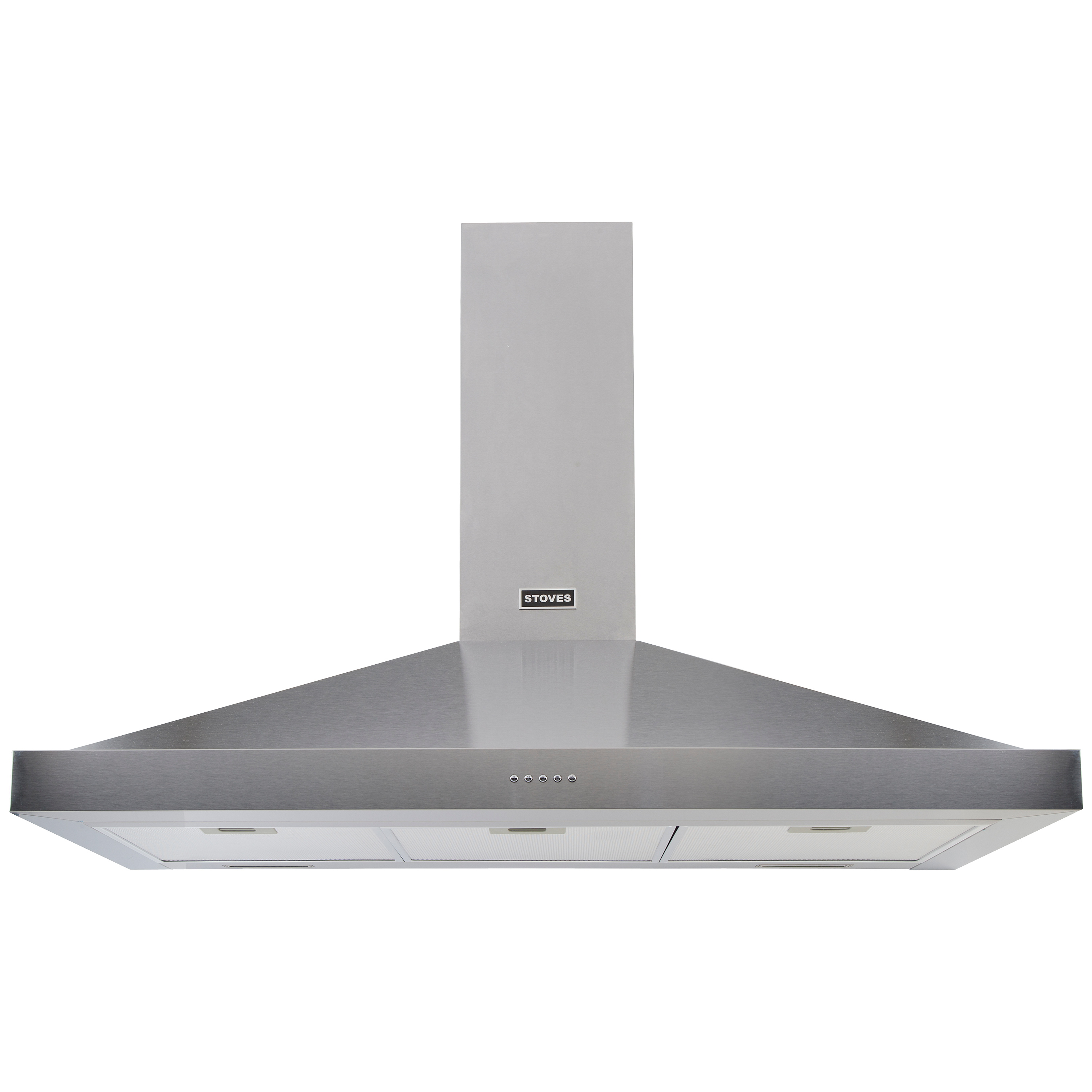 Stoves S1000 Sterling Cooker Hood, 100cm Wide, Stainless Steel