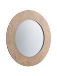 Gallery Direct Tapio Wood Inlay Round Mirror, 90cm, Oak