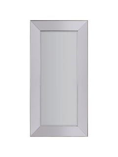 Gallery Direct Hampton Rectangular Leaner Mirror, 183 x 92cm, Silver