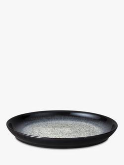 Denby Halo Stoneware Dinner Plates, Set of 4, 26cm, Black/Multi, Black/Multi