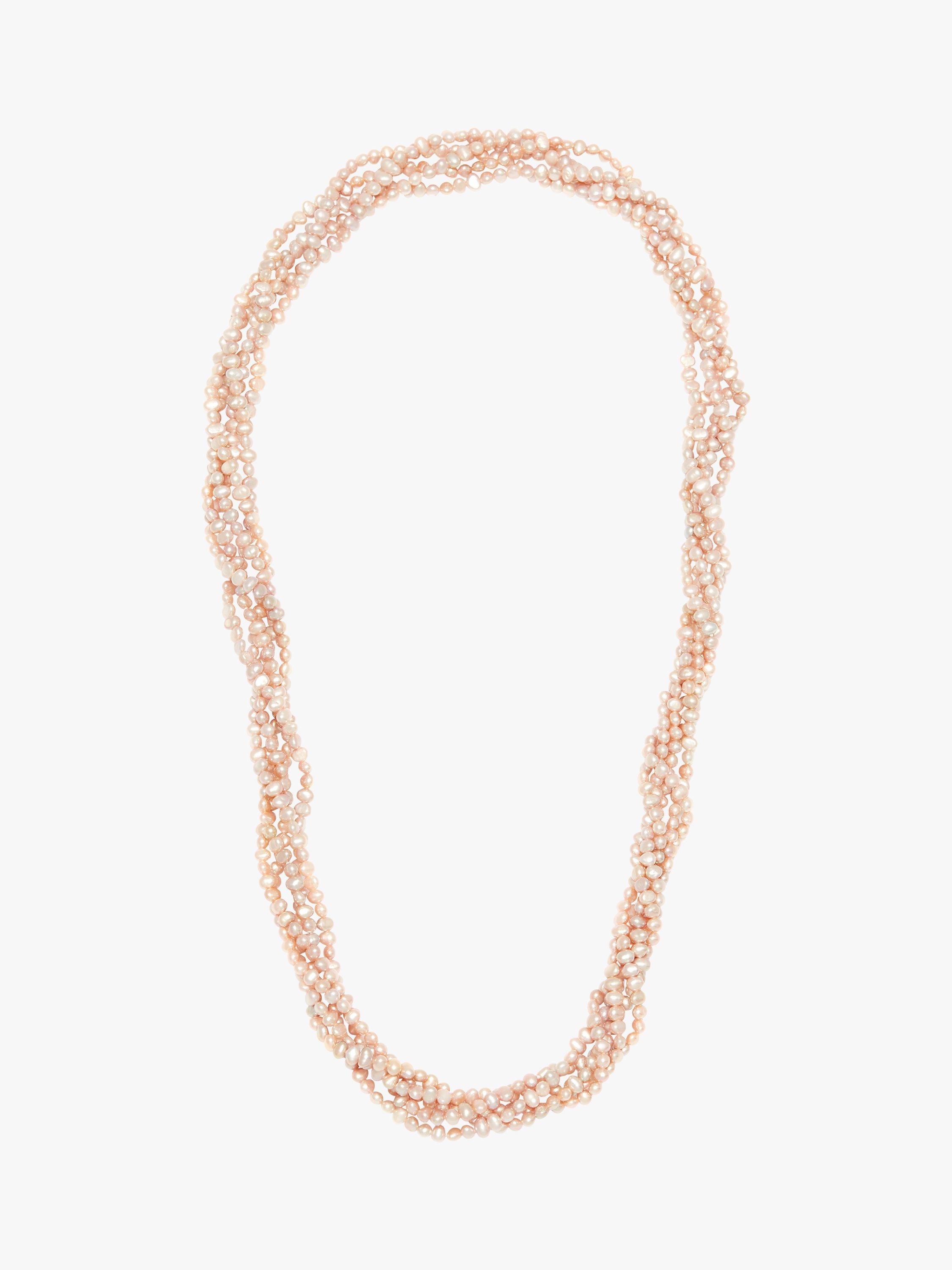 E.W Adams Freshwater Baroque Pearl 6 Row Twist Opera Length Necklace