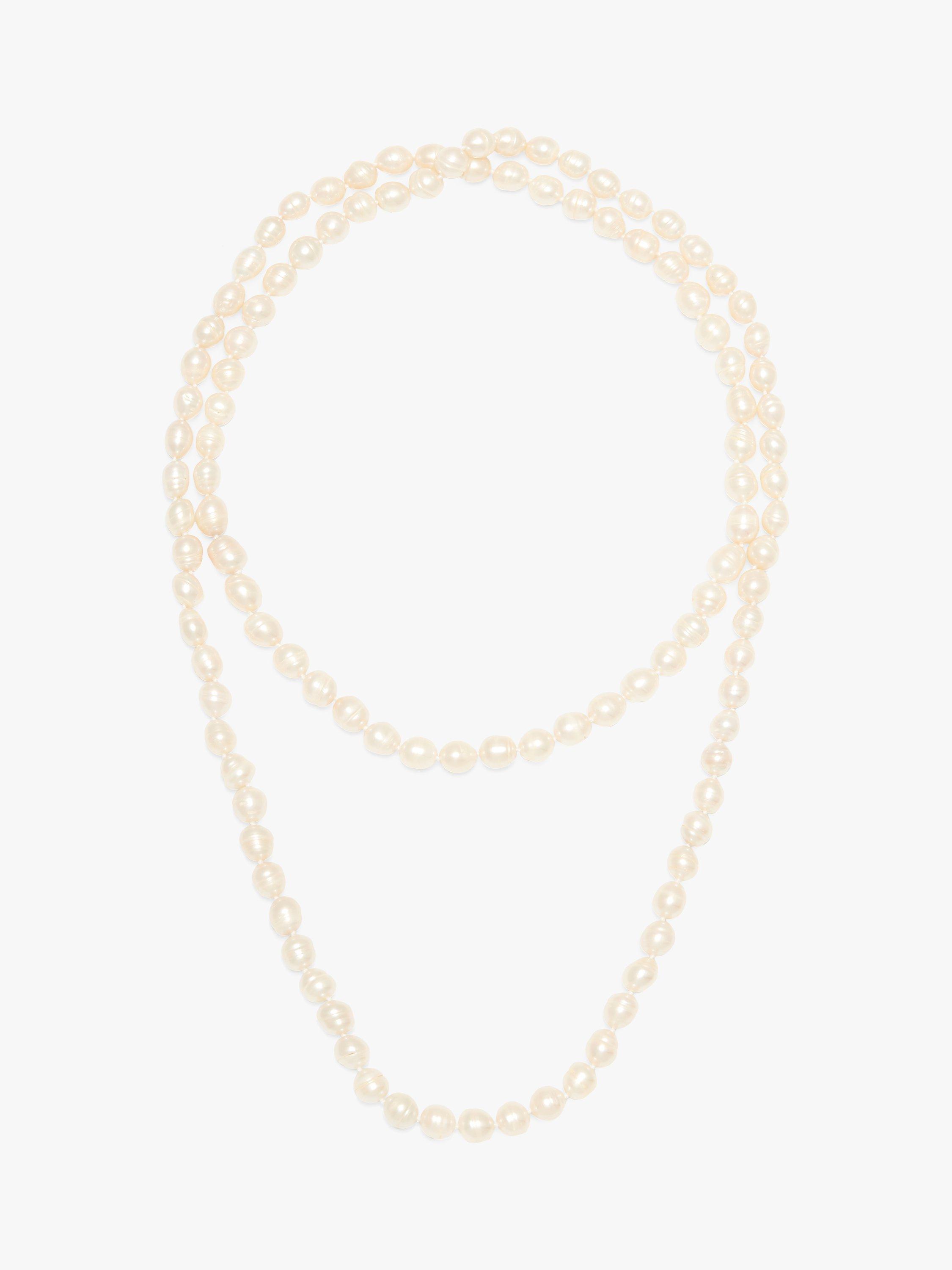 Product image 1 of 1, which shows E.W Adams Opera Length Freshwater Pearl Necklace, White