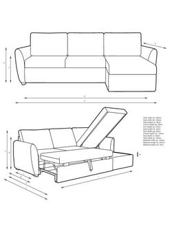 John Lewis Sansa Splayed Arm Sofa Bed with Storage - view 2, 