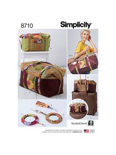 Simplicity Luggage Keyring Tassel Sewing Pattern, 8710