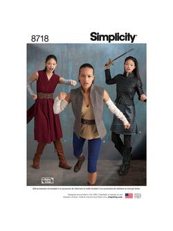 Simplicity Misses' Warrior Costumes, 8718, 