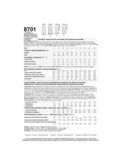Simplicity Pattern Hacking Collection Trousers Sewing Pattern, 8701 - view 2, 