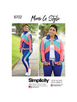 Simplicity Mimi G Style Tracksuit Sewing Pattern, 8702, 