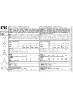 Simplicity Babies Sportswear Sewing Pattern, 8759, XS-XL - view 2, 