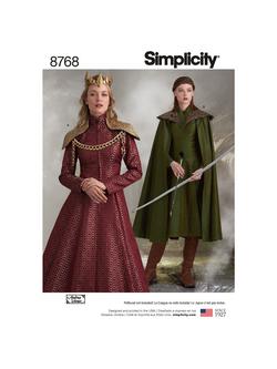 Simplicity Misses' Fantasy Costumes Sewing Pattern, 8768, 
